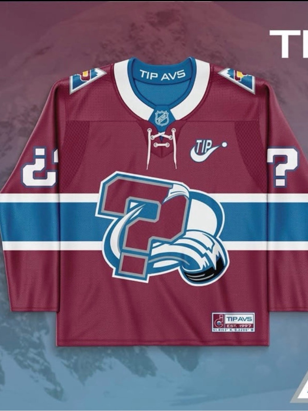 Elev808 Tipper Avalanche Hockey Jersey - Size M
